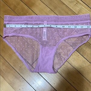 Victoria's Secret Pink Sheer Polka Dot Panties